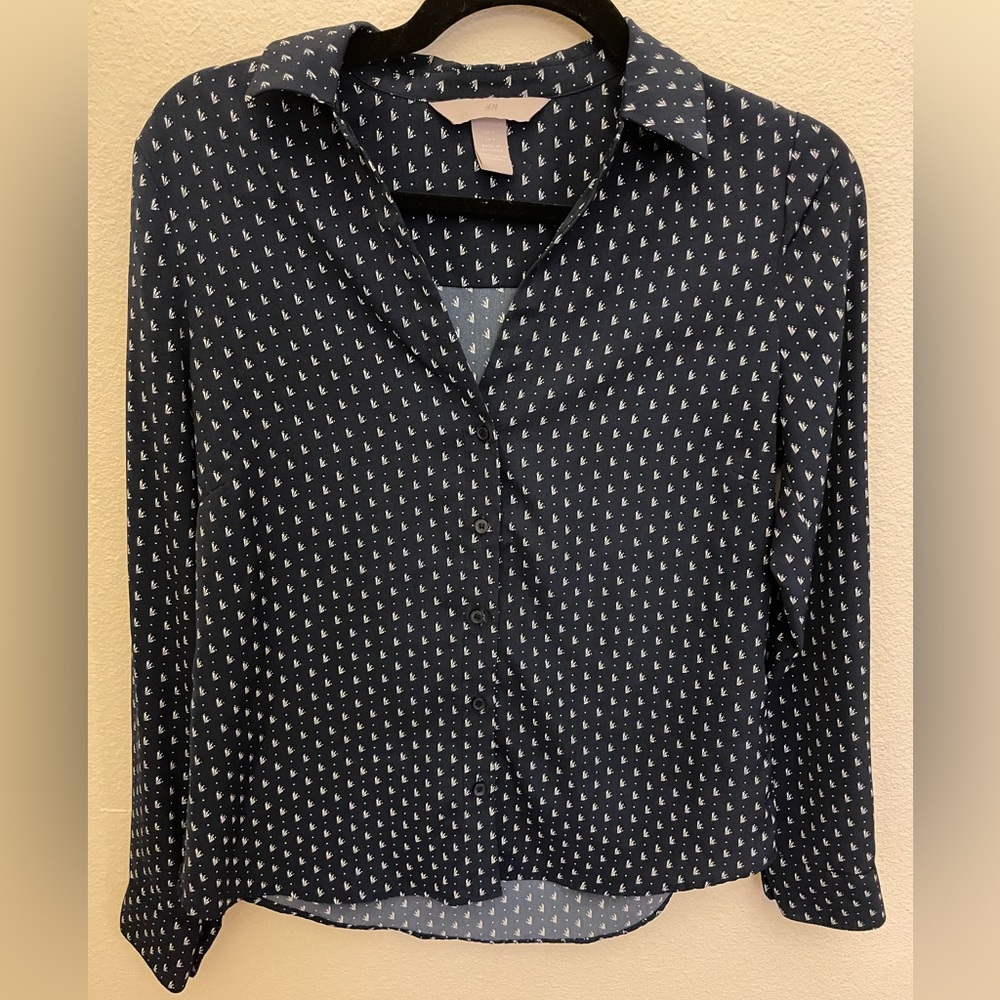 Navy Blue H&M blouse